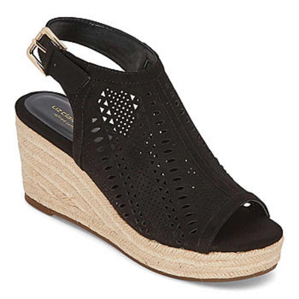 Black Liz Claiborne Wedges